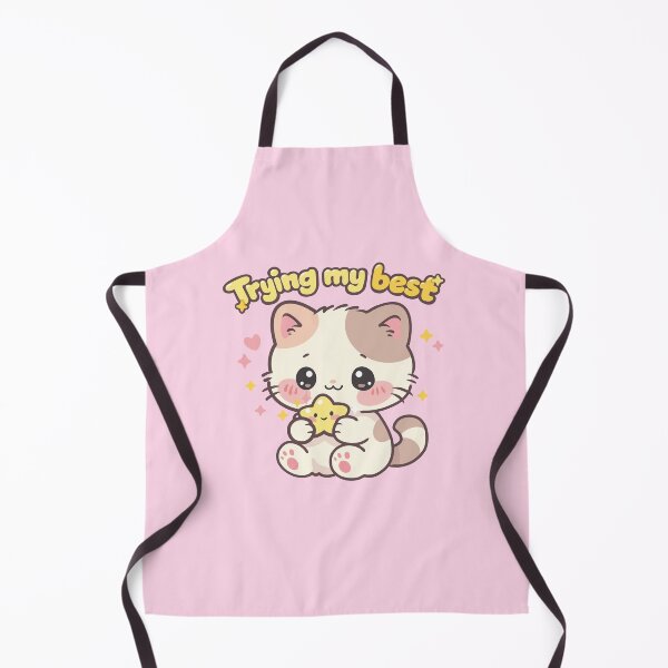 Item preview, Trying My Best Cat | Emotional Support Cat | Cute Motivational Aesthetic designed and sold by Kutiefy-shop.