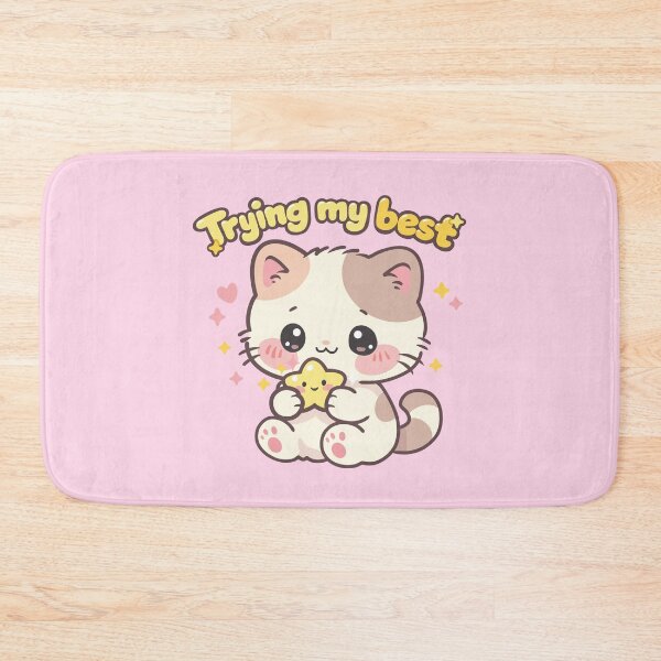 Item preview, Trying My Best Cat | Emotional Support Cat | Cute Motivational Aesthetic designed and sold by Kutiefy-shop.