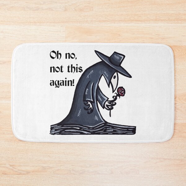 Item preview, Plague Doctor Holding Rose Hand Painted Not This Again Design designed and sold by TheRainFamily.