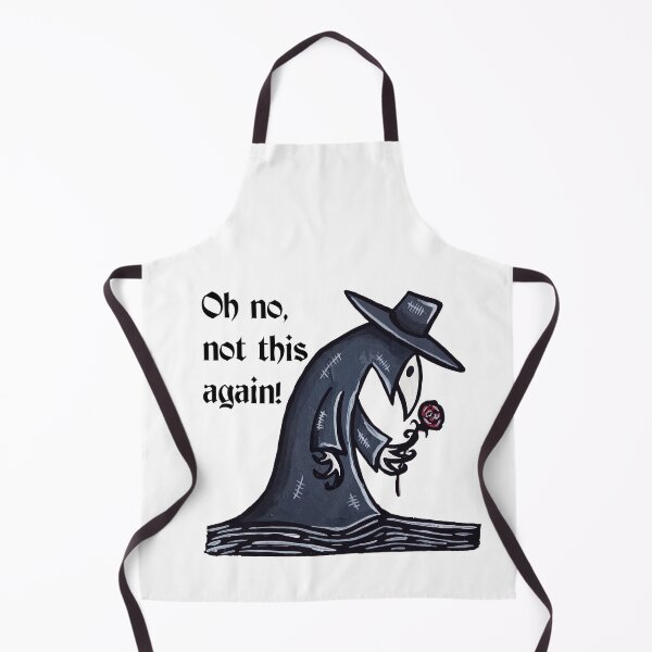 Item preview, Plague Doctor Holding Rose Hand Painted Not This Again Design designed and sold by TheRainFamily.