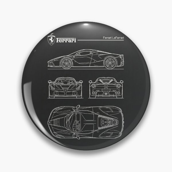 Item preview, Ferrari LaFerrari Blueprint Italian Modern Hypercar Outline designed and sold by Motorline44.