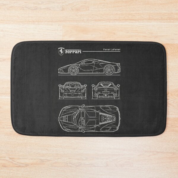 Item preview, Ferrari LaFerrari Blueprint Italian Modern Hypercar Outline designed and sold by Motorline44.