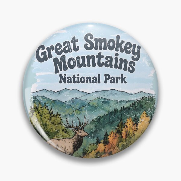 Item preview, Great Smoky Mountains National Park Colorful Landscape Cute Elk designed and sold by HowToCanadian.