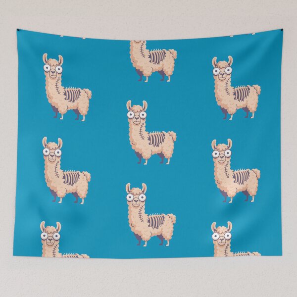 Item preview, Zombie Llama on Electric Blue – Artwork for Printing designed and sold by Montodesign.