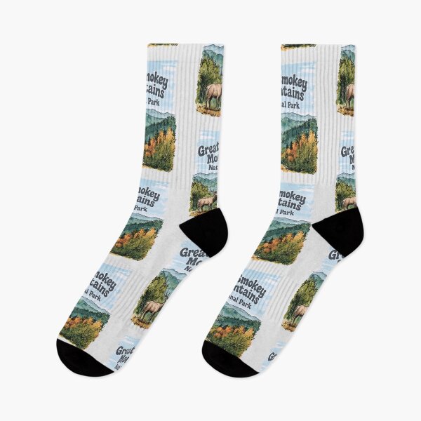 Item preview, Great Smoky Mountains National Park Colorful Landscape Cute Elk designed and sold by HowToCanadian.