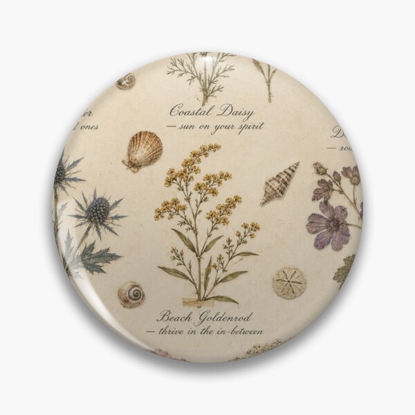 Item preview, Coastal Cowgirl Pressed Flower Herbarium – Vintage Botanical Art Print | Coastal Wildflower Gift designed and sold by irfanshikh.