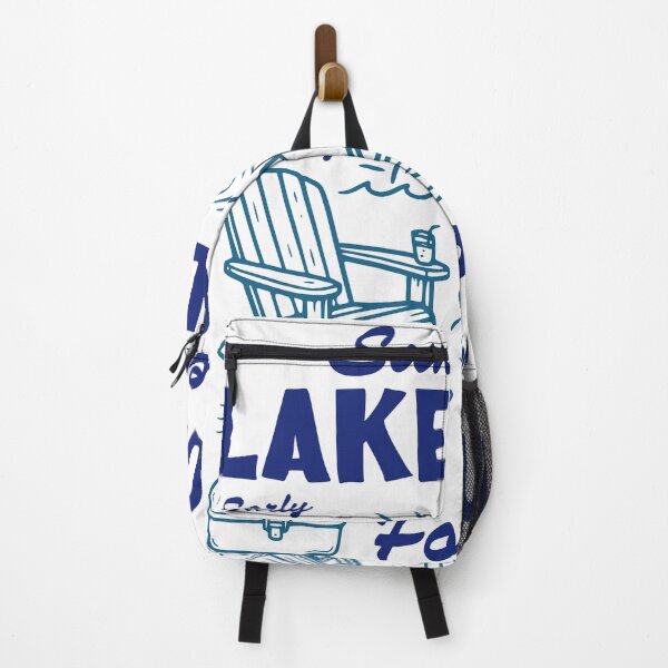 Item preview, Sunrise Lake Club Fishing Sticker, Peaceful Lake Decal designed and sold by TeeVerse27.