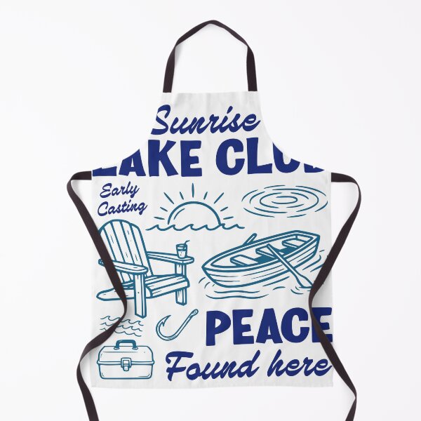 Item preview, Sunrise Lake Club Fishing Sticker, Peaceful Lake Decal designed and sold by TeeVerse27.