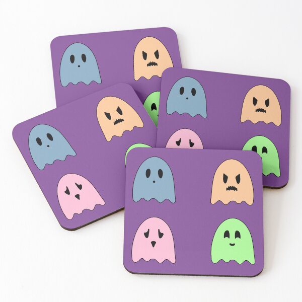 Item preview, Colorful Cute Small Spooky Ghost Ghosts Pattern designed and sold by lilpoltergeist.