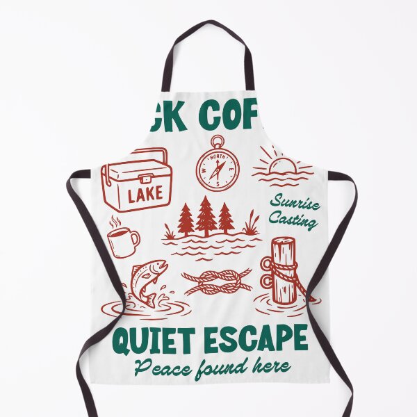 Item preview, Dock Coffee Fishing Sticker, Quiet Lake Escape Decal designed and sold by TeeVerse27.