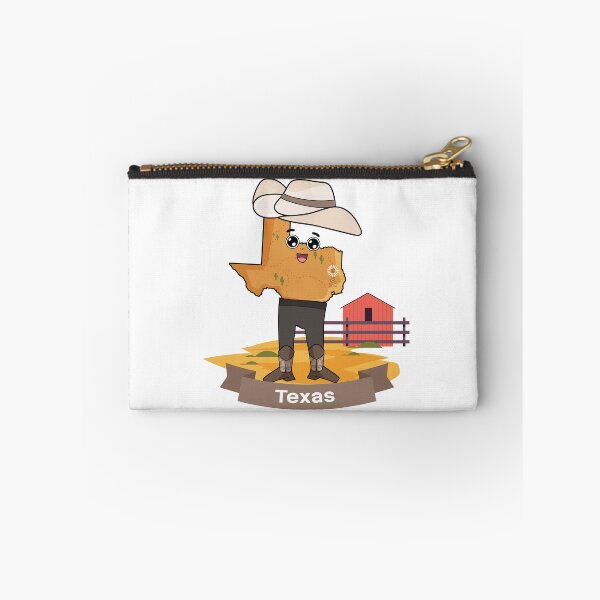 Item preview, Cute Texas Map Character - Kawaii Southern Cowboy Art designed and sold by Travel.Art.