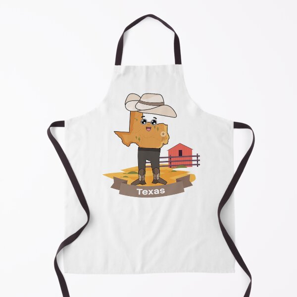 Item preview, Cute Texas Map Character - Kawaii Southern Cowboy Art designed and sold by Travel.Art.
