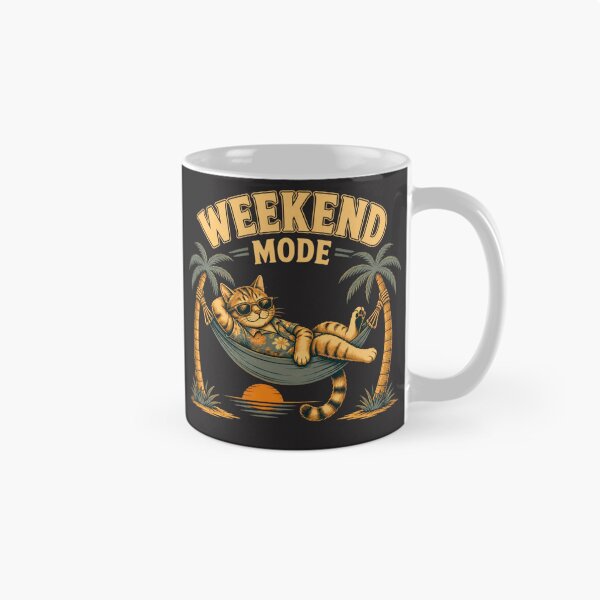 Item preview, Weekend Mode Cat Design designed and sold by AdicretorDesign.