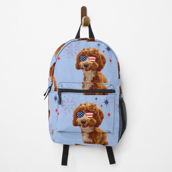 Item preview, Patriotic Pup - Leo Dog with flag sunglasses designed and sold by Doodles Down South.