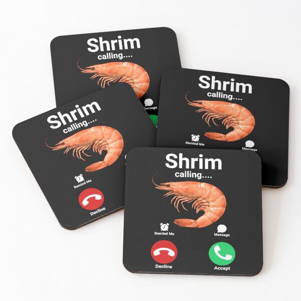 Item preview, Shrim Calling Meme Phone Screen designed and sold by Locjeb.