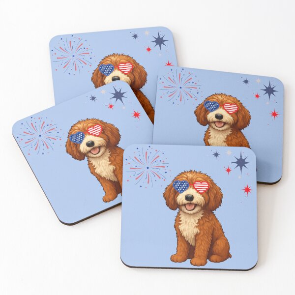 Item preview, Patriotic Pup - Dog with flag sunglasses  designed and sold by Doodles Down South.