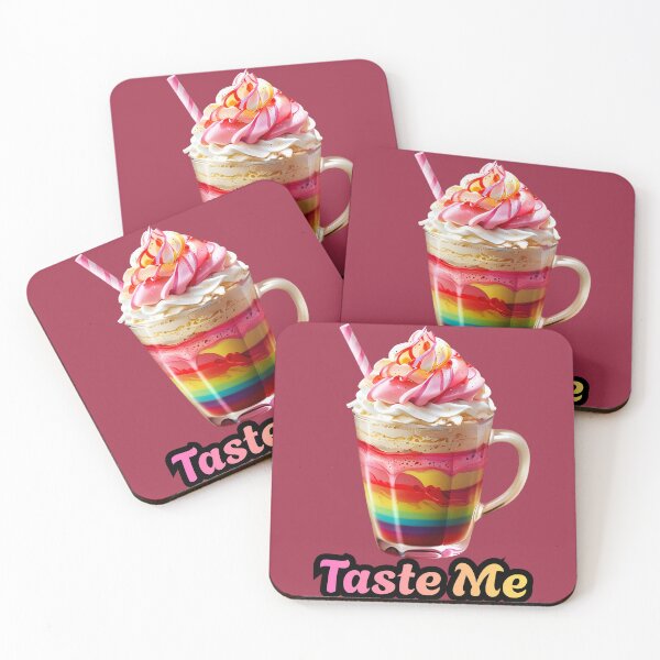 Item preview, Taste Me Rainbow Dessert Drink Art designed and sold by IMuDesigner.
