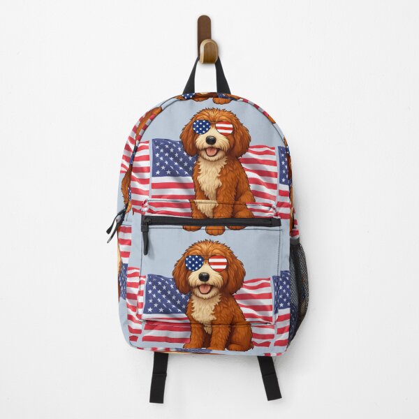 Item preview, Patriotic Pup - Dog with flag and sunglasses designed and sold by Doodles Down South.