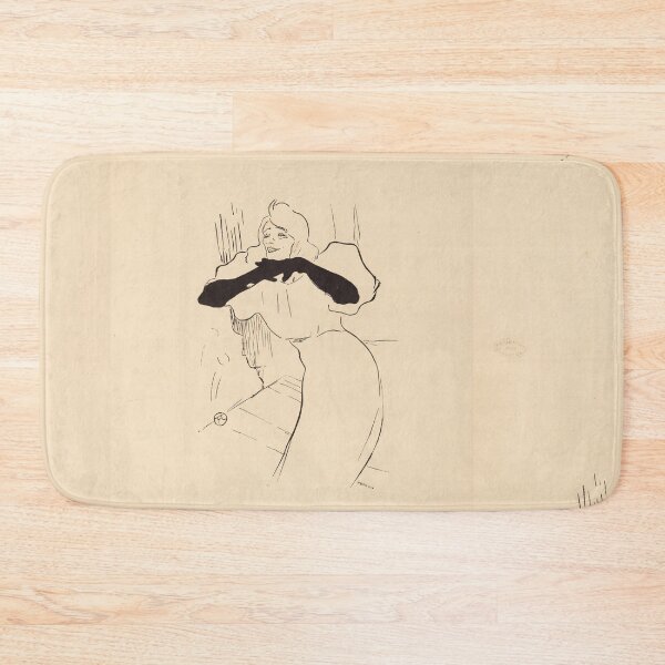 Item preview, Yvette Guilbert Linger Longer Loo by Henri de Toulouse-Lautrec | Art Nouveau Cabaret Poster Print designed and sold by artofuniverse.