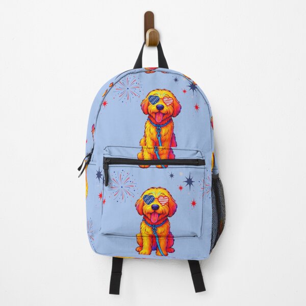 Item preview, Patriotic Pup - Dooley Doodle with flag sunglasses designed and sold by Doodles Down South.