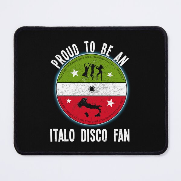 Item preview, Vintage Italo Disco Fan - 80s Retro Distressed Design Black designed and sold by Graphroad.