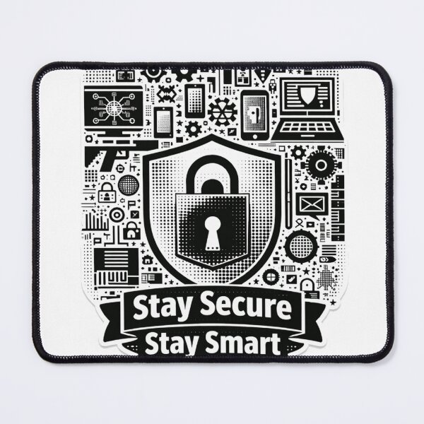 Item preview, ​Stay Secure Stay Smart Cybersecurity IT Tech Design designed and sold by JREEHBRAND.