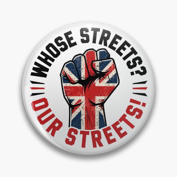 Item preview, Whose Streets Our Streets Union Jack Protest Fist Graphic designed and sold by HumanMess.