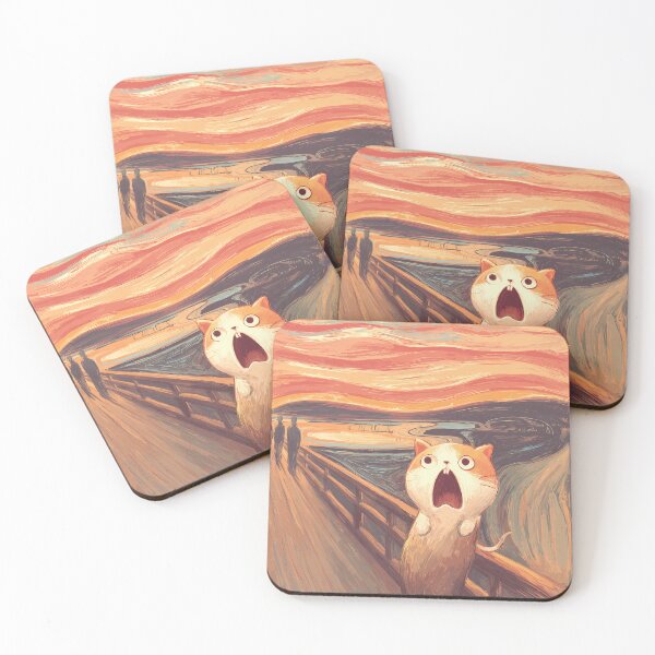 Item preview, Cat Spoof of The Scream by Edvard Munch designed and sold by ClubVacay.