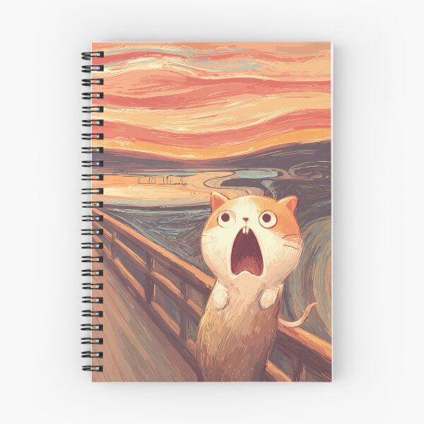 Item preview, Cat Spoof of The Scream by Edvard Munch designed and sold by ClubVacay.