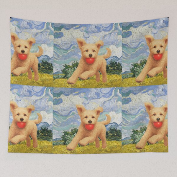 Item preview, Doodle Daisy jumping out of pastel painting designed and sold by Doodles Down South.