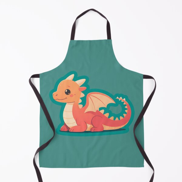 Item preview, Baby Dragon on Teal Background – Minimalist Mythical Creature Art designed and sold by Montodesign.