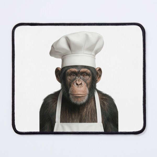 Item preview, Funny Chimpanzee Chef Realistic Animal Cooking Humor Art designed and sold by LazyOwlStore.