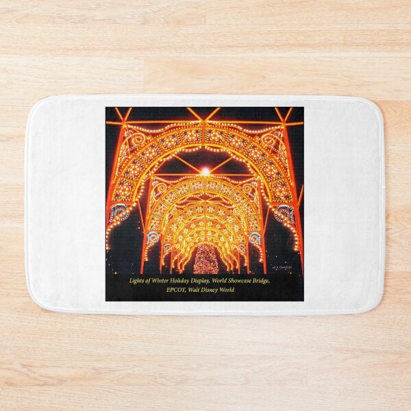 Item preview, Lights of Winter Holiday, World Showcase Bridge, EPCOT, Walt Disney World designed and sold by AMacGPhilly.
