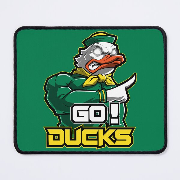 Item preview, Go Ducks - Fierce Green and Yellow Mascot Illustration designed and sold by Canache.