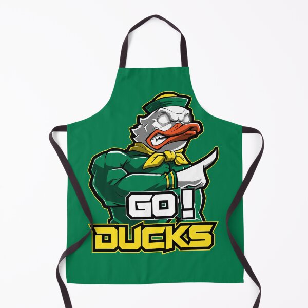 Item preview, Go Ducks - Fierce Green and Yellow Mascot Illustration designed and sold by Canache.