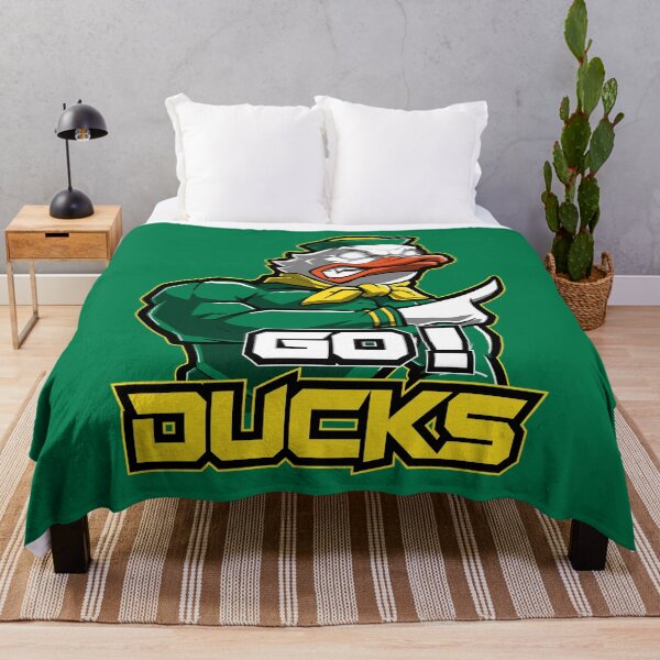 Item preview, Go Ducks - Fierce Green and Yellow Mascot Illustration designed and sold by Canache.