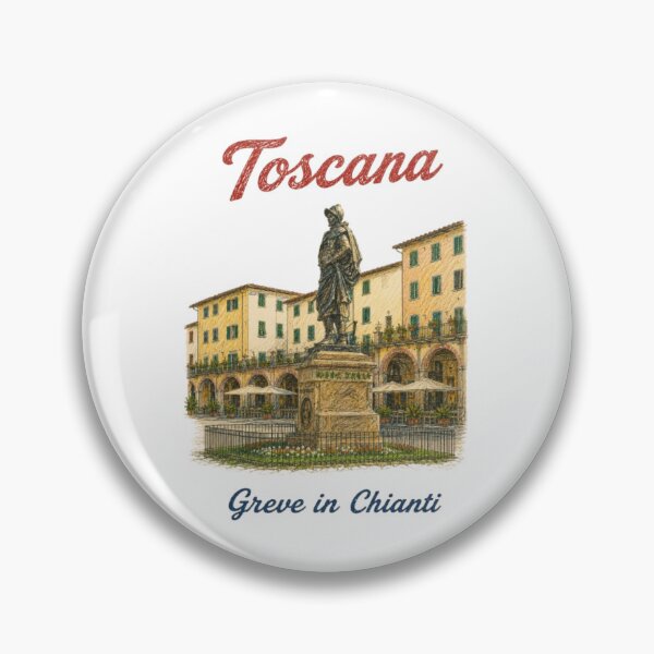 Item preview, Greve in Chianti, Tuscany – Vintage pencil illustration, Italy designed and sold by JOANNASKAH.