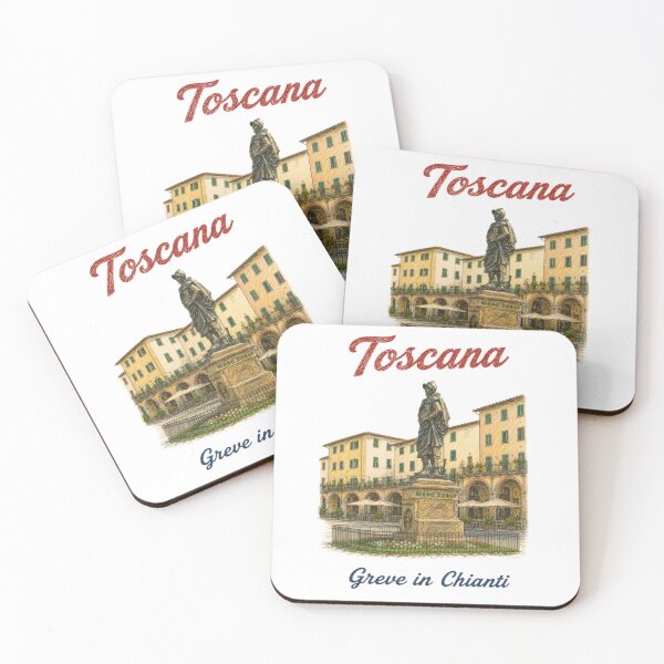 Item preview, Greve in Chianti, Tuscany – Vintage pencil illustration, Italy designed and sold by JOANNASKAH.
