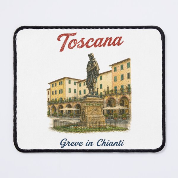 Item preview, Greve in Chianti, Tuscany – Vintage pencil illustration, Italy designed and sold by JOANNASKAH.