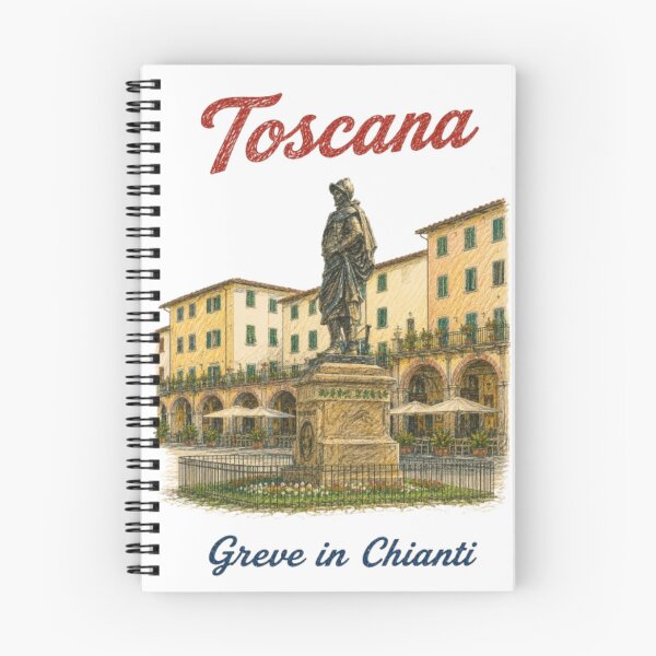 Item preview, Greve in Chianti, Tuscany – Vintage pencil illustration, Italy designed and sold by JOANNASKAH.