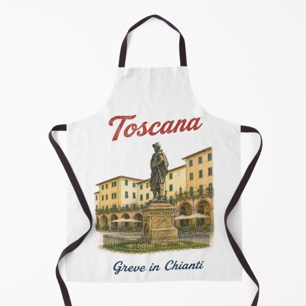 Item preview, Greve in Chianti, Tuscany – Vintage pencil illustration, Italy designed and sold by JOANNASKAH.