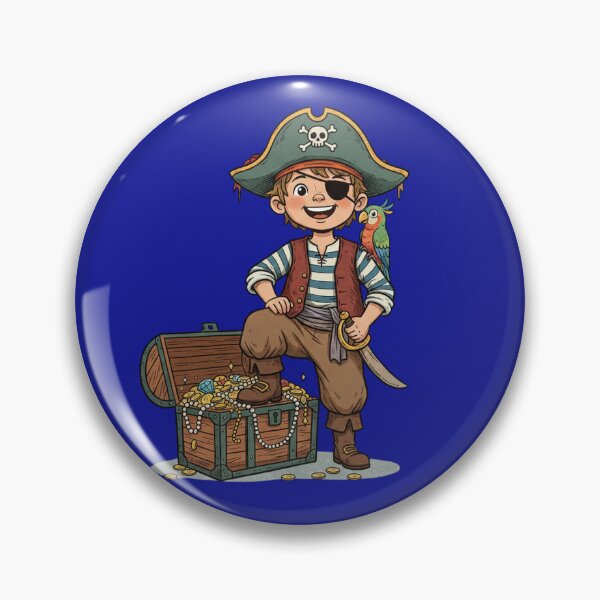 Item preview, One Eyed Happy Boy Pirate! designed and sold by TB-73.