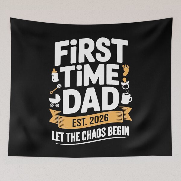 Item preview, First Time Dad Est. 2026 Let the Chaos Begin Father's Day Gift for New Dad designed and sold by Say It With Ink.