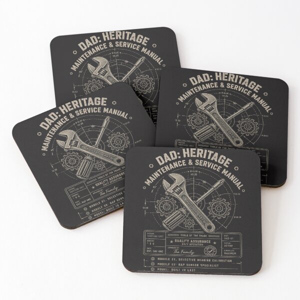 Item preview, Dad Heritage Maintenance Service Manual Funny Engineer Father's Day Gift designed and sold by SociallyDrained.