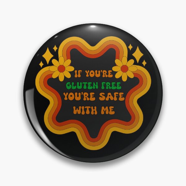 Item preview, If You’re Gluten Free You’re Safe With Me Retro Design designed and sold by Vileprint.