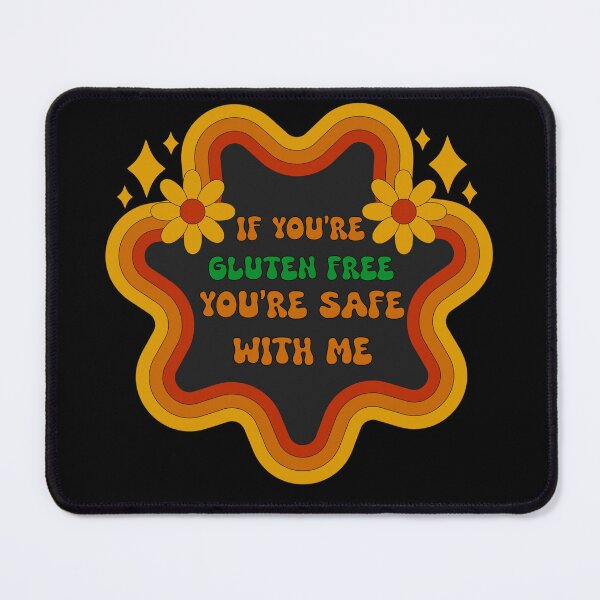 Item preview, If You’re Gluten Free You’re Safe With Me Retro Design designed and sold by Vileprint.