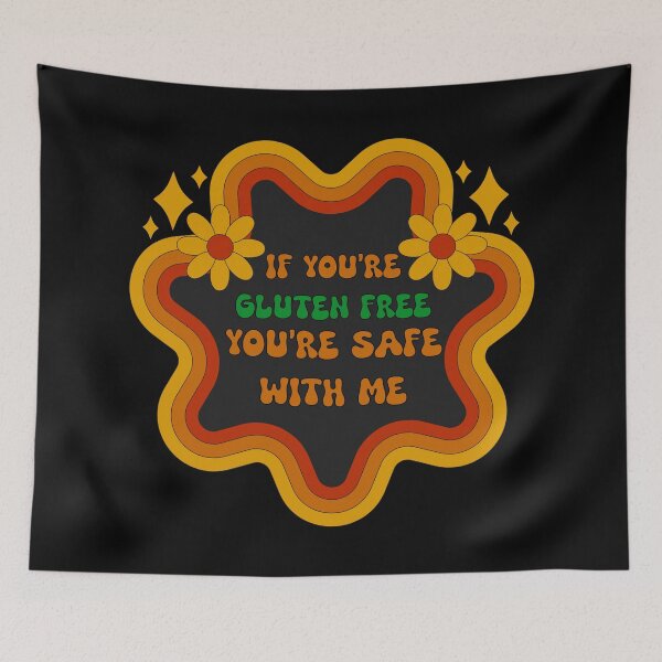 Item preview, If You’re Gluten Free You’re Safe With Me Retro Design designed and sold by Vileprint.