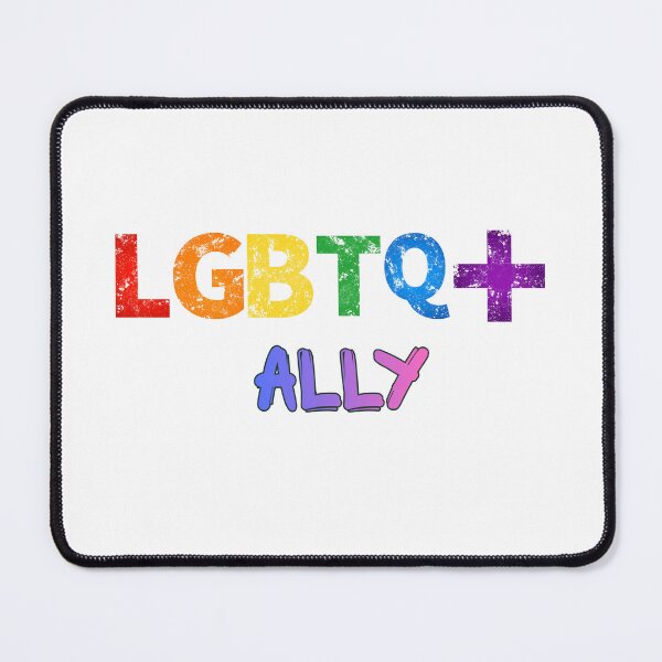 Item preview, LGBTQ+ Ally Rainbow Typography Design designed and sold by The Sandy Design Store.