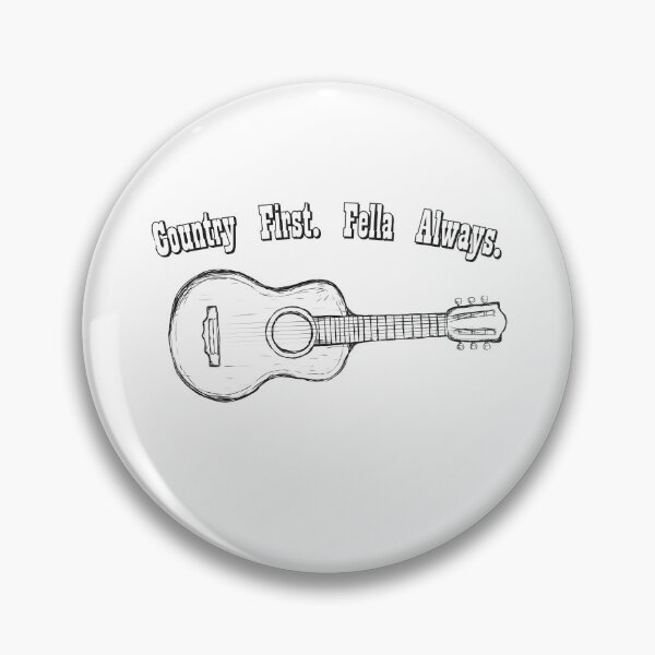 Item preview, Country First Fella Always | Acoustic Guitar | Country Music Lifestyle Shirt designed and sold by ProudFellaFits.