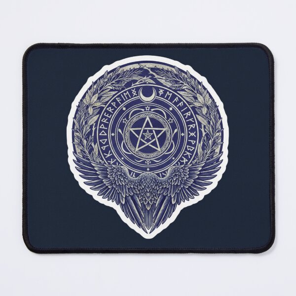 Item preview, Mystic Pentagram with Wings - Occult Symbol Art designed and sold by TB-73.